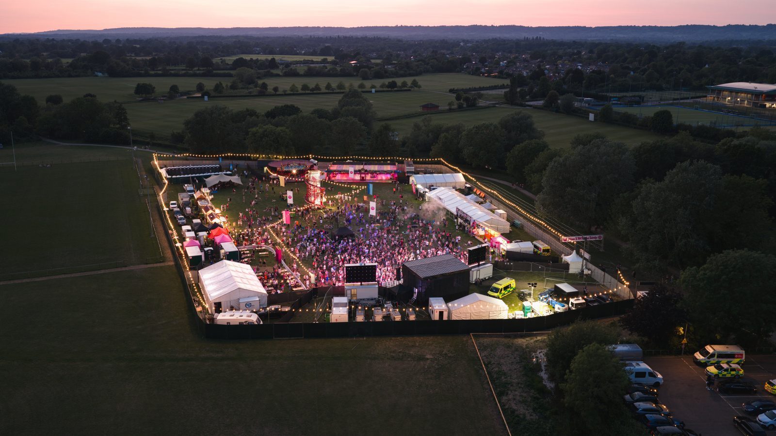 TN90s from the air at dusk